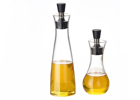 Verre transparent Olive Oil Bottle, Olive Oil Decorative Bottles de 17 onces