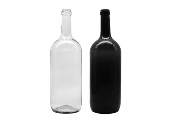 bouteilles en verre de vodka de bouteilles de vin en verre 750ml givré avec l'ODM d'OEM de couvercle à visser