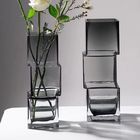 Stylish Modern Glass Vase for Home Office Decor Elegant Transparent Centerpieces