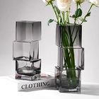 Stylish Modern Glass Vase for Home Office Decor Elegant Transparent Centerpieces