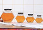 250ml-750ml le verre Honey Jars With Lids, verre d'hexagone cogne la couleur claire
