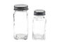Couleur claire de catégorie comestible d'acier inoxydable Shaker Lid Empty Glass Jars qui respecte l'environnement