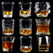 Tasse en cristal 101ml sans plomb 400ml de vin en verre de whiskey de cylindre clair