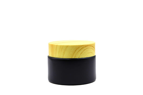30 ml de pot de verre cosmétique à vis transparente pour les soins de la peau haut de gamme